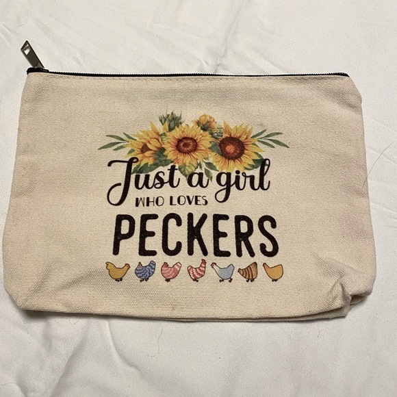 💚 Crazy Chicken lady organizer bag - zip up bag - Picture 1 of 4